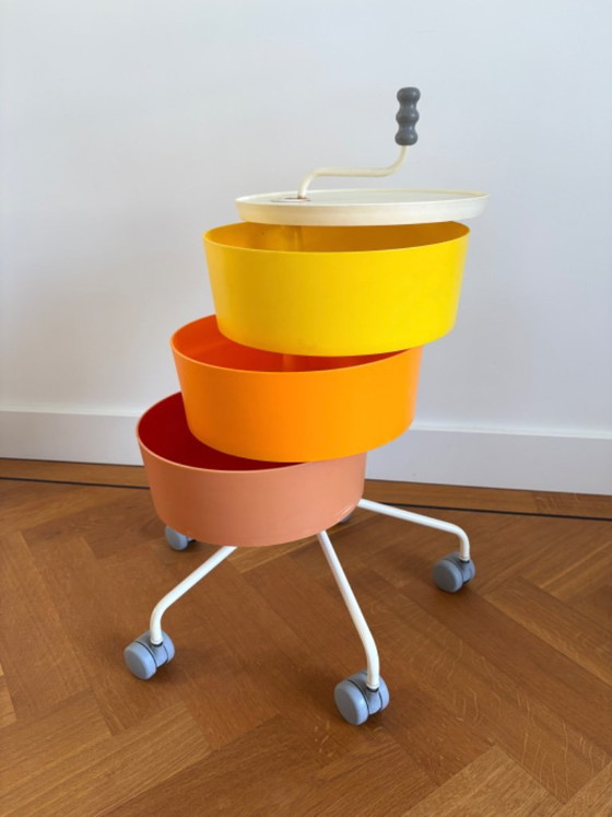 Carrello portaoggetti vintage IKEA Maria Hedensjö PS Klyftig – Tavolini, Metallo, Plastica (photo 9 of 11)