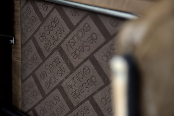 Image 1 of Originele vintage brutalistische DS-50 loungestoel van De Sede, bekleed met buffelleer, jaren 70.