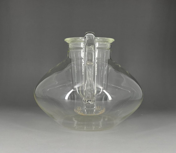 Image 1 of Heinrich Löffelhardt Bauhaus Set da tè – Teiera in vetro Jena 1,5 L + 6 tazze Schott Verran