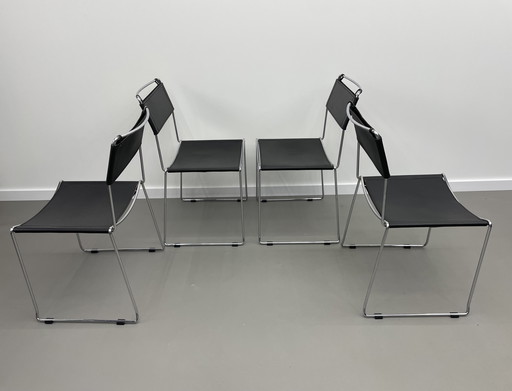 4 vintage Giandomenico Belotti Stoelen