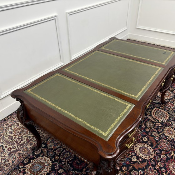 Scrivania Classica Antica Inglese – Scrivanie, Leather, Wood (photo 17 of 22)