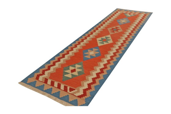 Image 1 of Hand-woven kilim gashgai 298 x 88 cm