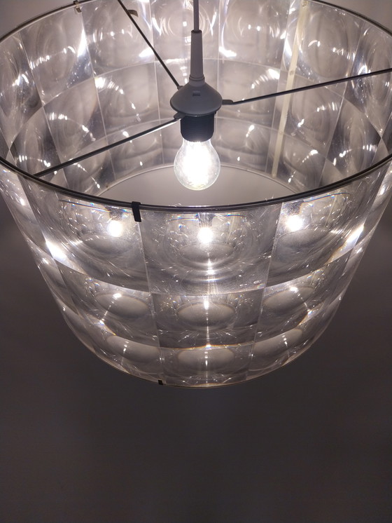 Image 1 of 1 x lampada a sospensione psichedelica dell'era spaziale anni '80