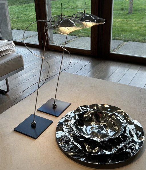 Lampes de table design Ingo Maurer "Los Minimalos Uno" 2x