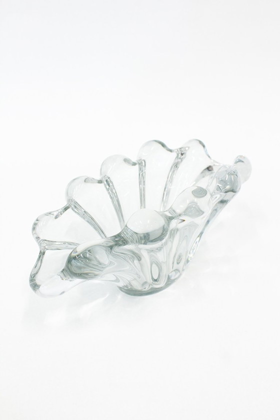 Image 1 of Coupe en verre d'art à l'uranium de Vannes-le-Châtel des années 60