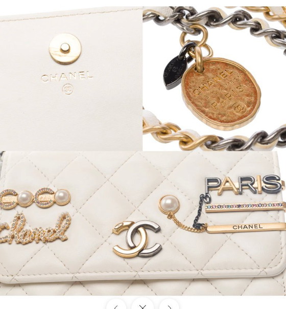 Image 1 of Borsa CHANEL Timeless/Classique en Cuir Blanc - 103251 Prezzo di vendita