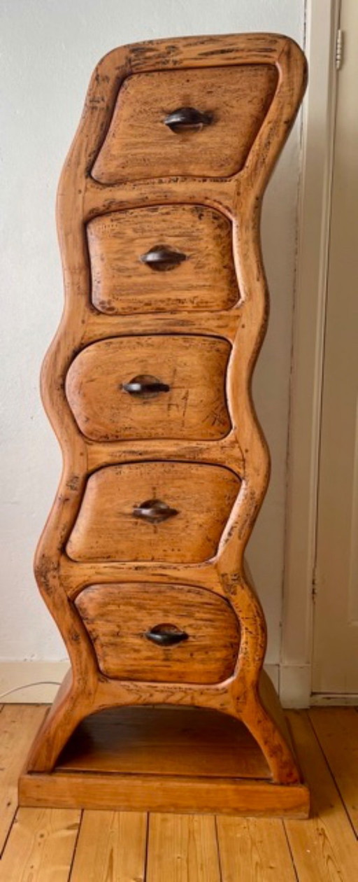 Unique tree trunk cabinet