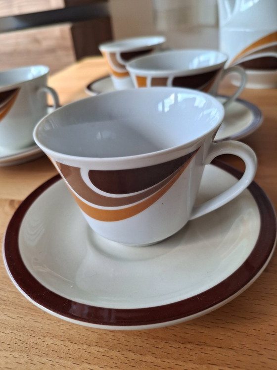 Image 1 of Servizio da caffè Seltmann Weiden dal design "Space Age" degli anni '70.