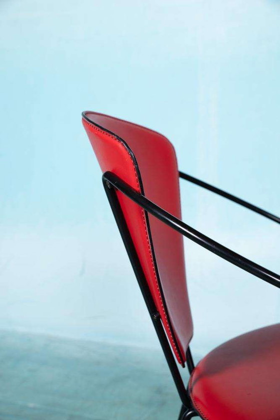 Image 1 of Ensemble de 4 chaises Linda d'Arrben, design italien des années 80