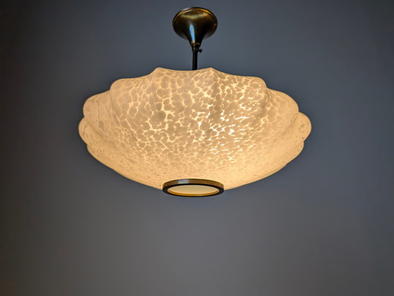 Image 1 of Lámpara de Techo en Cristal de Murano Moteado, Italia, 1960s