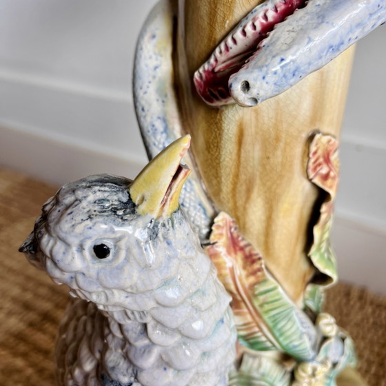 Majolica Ceramics Art Nouveau Vases 1900 (photo 6 of 13)