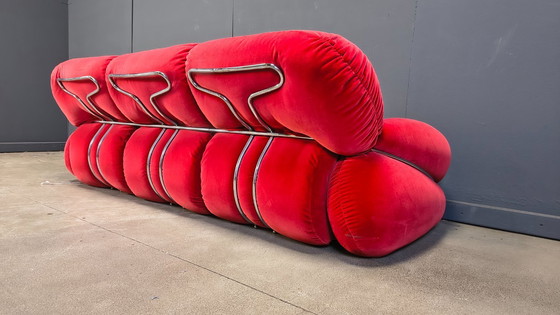 Image 1 of Ensemble de canapés « Okay » de style moderne du milieu du siècle, par Adriano Piazzesi, années 1970