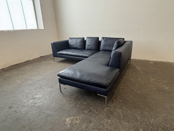 Image 1 of B&B Italia Charles corner sofa leather couch design