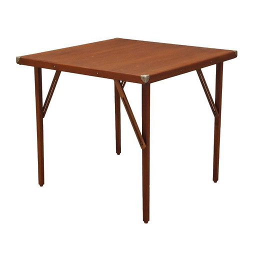 Table à cartes pliante, design danois, années 1970, production : Danemark