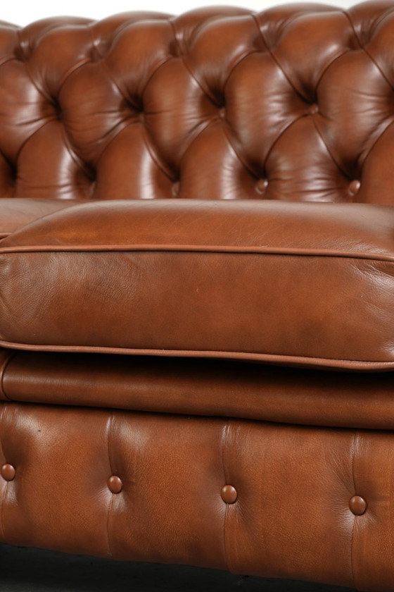 Sehr schönes geräumiges Rindsleder 2 Sitzer Sofas in einer schönen braunen Farbe und einem tollen – Leather (photo 12 of 12)