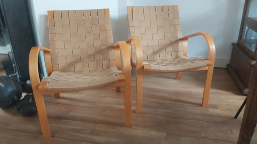 2x Skandinavische Sessel im Vintage-Stil