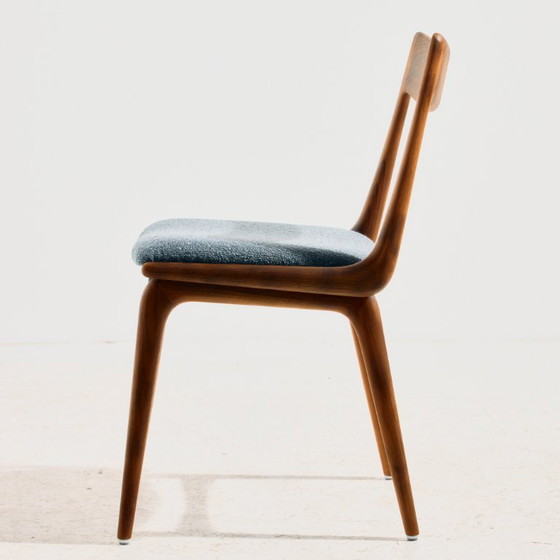 Silla de comedor Boomerang modelo 370 de teca MK11871 de Alfred Christensen para Slagelse Møbelværk. Juego (photo 4 of 15)