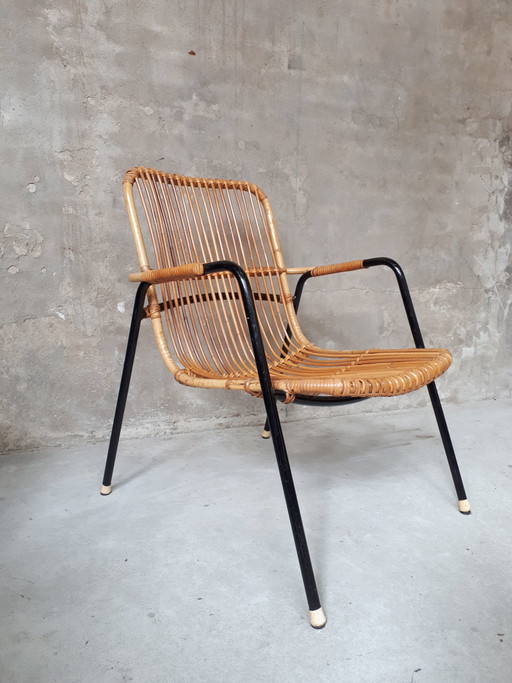Vintage Rattan aus den Sechzigern