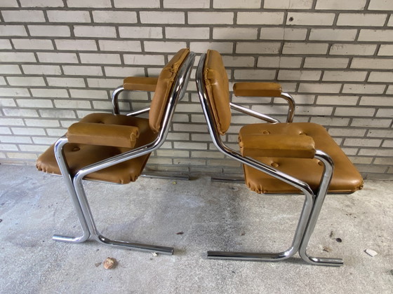 Image 1 of 4 vintage Jerry Johnson stoelen seventies
