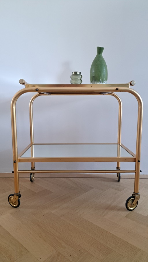 Hollywood Regency serving trolley