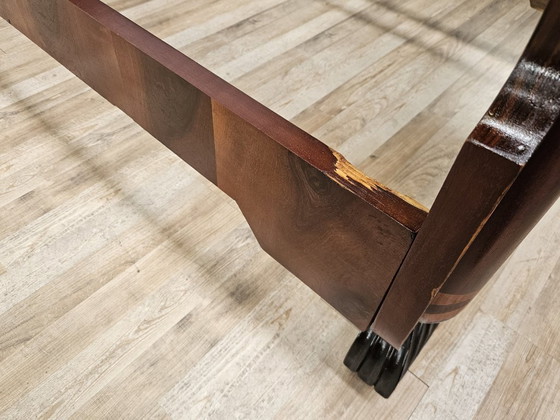 Image 1 of Coppia di letti singoli Art Decò in mogano e acero rosa, 1940