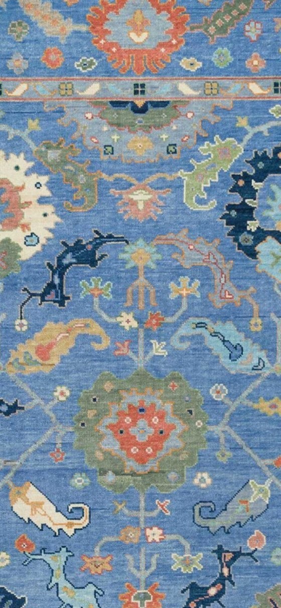 Image 1 of Handmade Oushak 100% Wool Rug