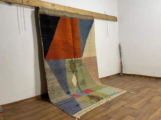 Image 1 of Handgeweven vloerkleed van puur wol, 150/250 cm