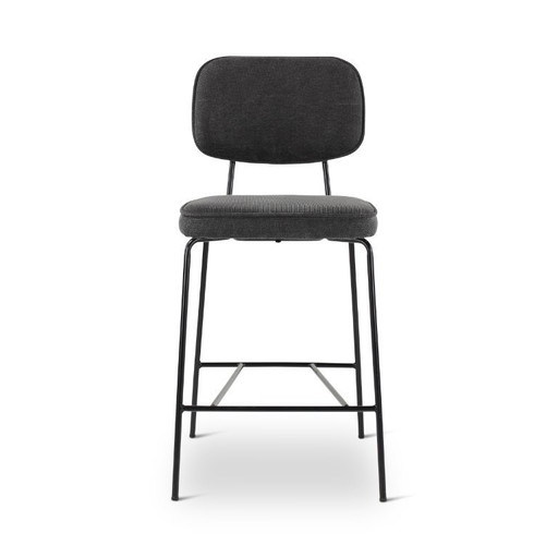 Sedie da bancone antracite 2 pezzi