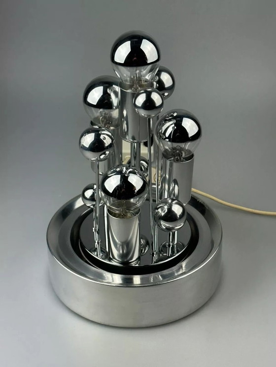 Image 1 of 60s 70s table lamp ball lamp Doria "Big Ball" glass space age design