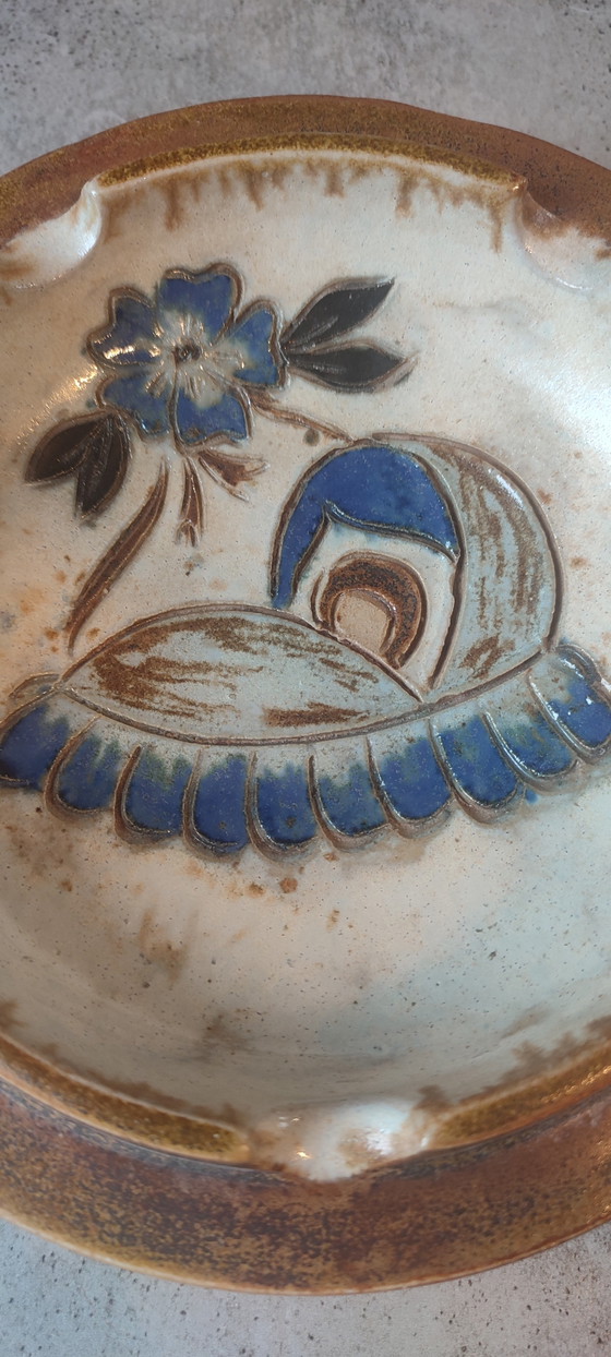 Image 1 of Small bowl signed Antoine Dubois, Mons ceramic, 1930s–40s

