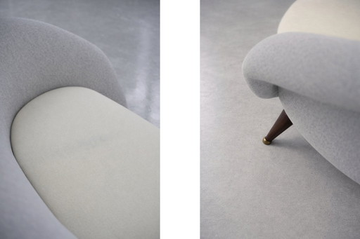 Divano Tellus Mid-Century vintage moderno di Folke Jansson per SM Wincrantz, Svezia, anni '50