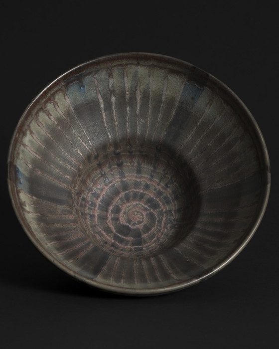 Image 1 of Karlsruher Majolika Keramiek Fruitschaal Fridegart Glatzle West Duits Aardewerk