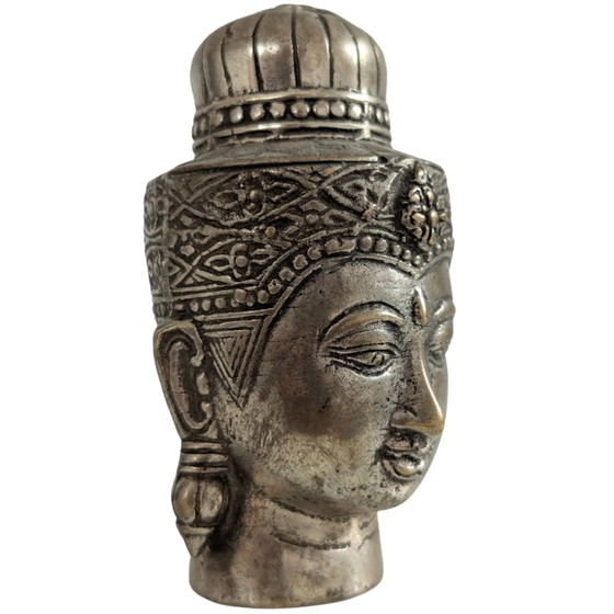 Tête de Bouddha en Bronze Massif – Sculptures (photo 2 of 9)