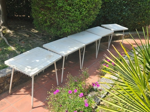 Ijzeren tafel in de stijl van Gio Ponti, Casa e Giardino 50'