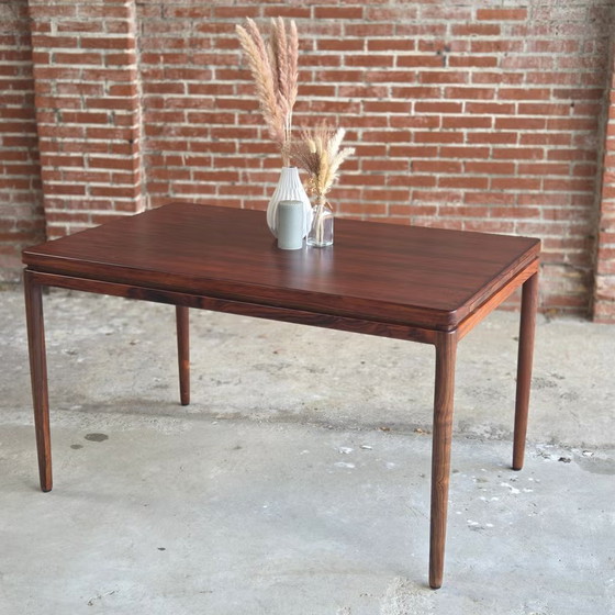 Johannes Andersen, Christian Linneberg, vintage Deense tafel, Andersen (Johannes), Eettafels, Hout, Bruin (foto 2 van 22)