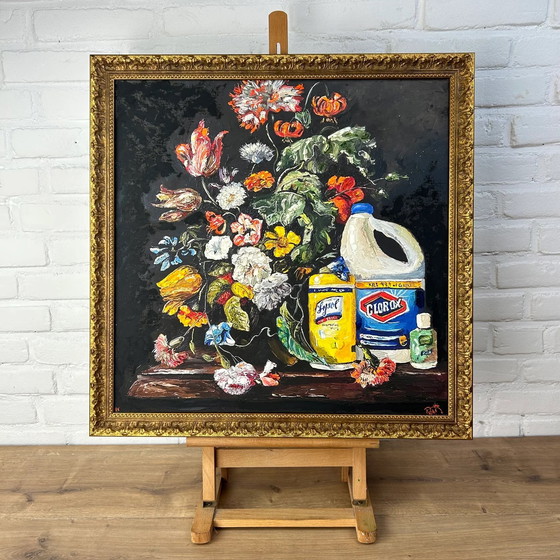 Image 1 of Dave Pollot - 'Dry Run' - Pintura al óleo en seco sobre impresión limitada (1/5)