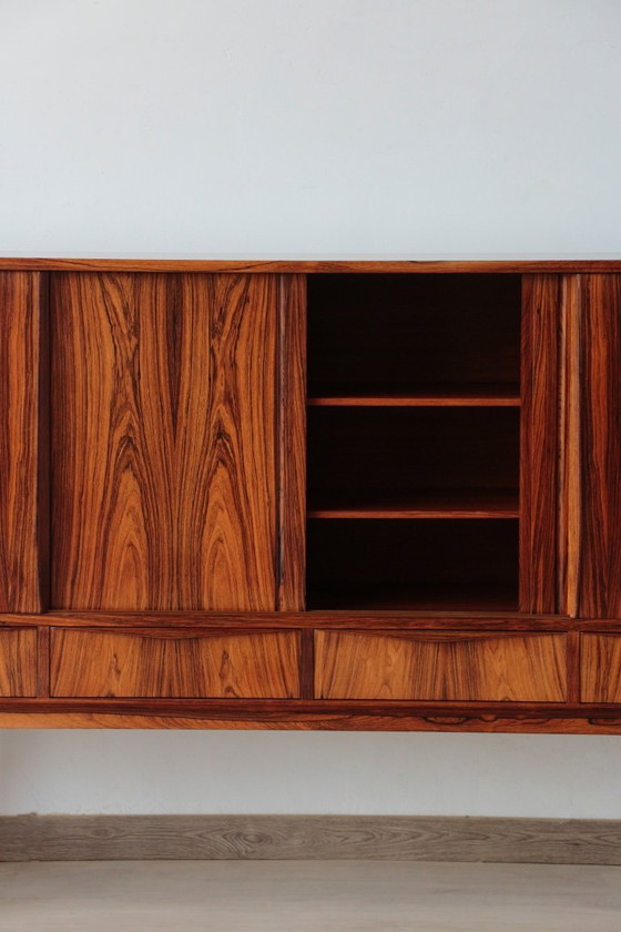 Image 1 of Skandinavisches Highboard aus Palisanderholz – Entwurf von E.W. Bach (1960er Jahre)