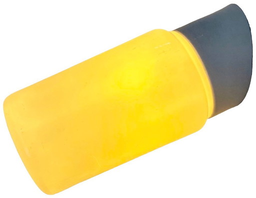 Vintage White Porcelain Wall Light with Milk Glass, 1970s