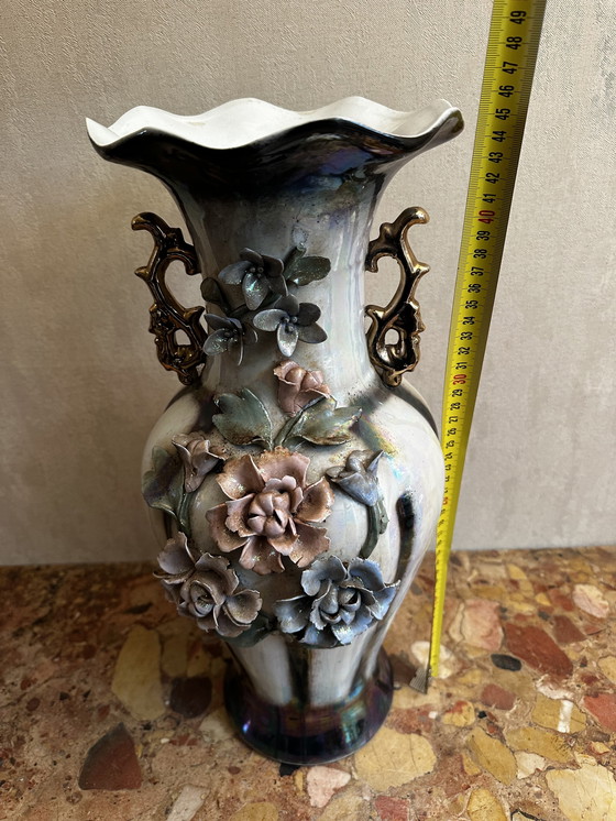 Image 1 of Große chinesische Vase H 45 cm - 20. Jahrhundert