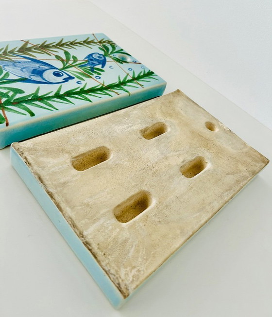 Vintage Hygra (France Ca. 1960) Keramiek Radiator Luchtbevochtiger – Wanddecoratie, Ceramic (photo 7 of 7)