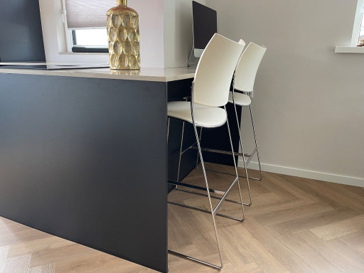 Casala Curvy Barkrukken (2) - Witte Zitting – Plastic