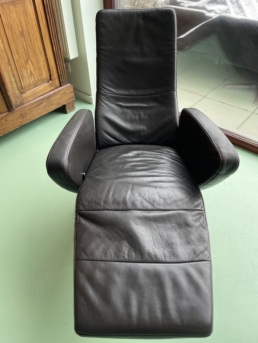 Interstuhl Sitzklassik drehbar – design relaxfauteuil – echt leer