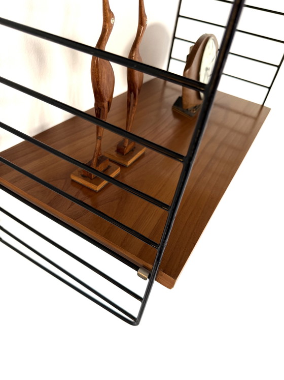 Image 1 of Vintage walnut wall rack, WHB Germany ‘60