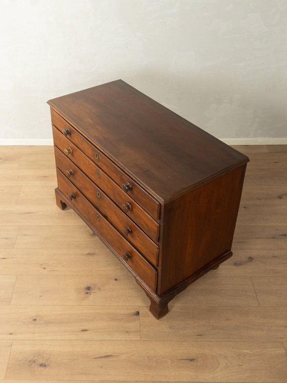 Image 1 of 1840s Victorian Linen Press Chest of Drawers, Vintage