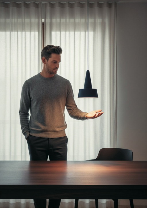 NEO design studios, SML 2.0 keramische hanglamp – mat Cosmic Blue