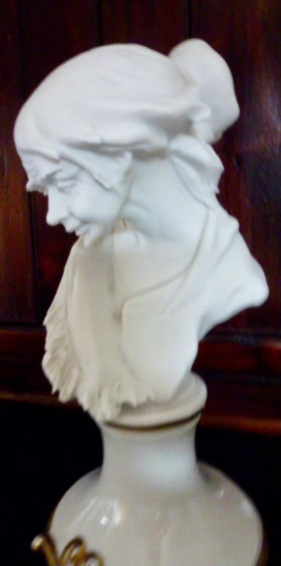 Image 1 of Capodimonte, 2x Nico Venzo Busts - Bisque porcelain.