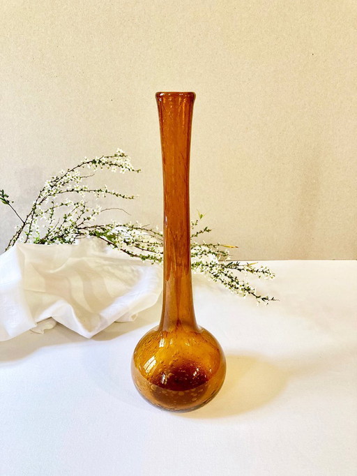 Soliflore-Vase aus Blasenglas von Biot, 1950er Jahre