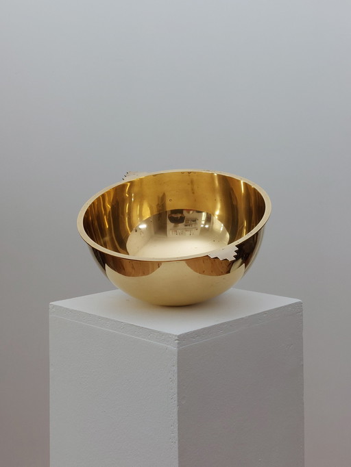 Antica ciotola in ottone Art Déco