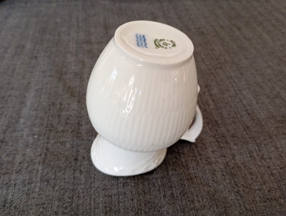 Zuccheriera con coperchio e Lattiera Royal Copenhagen 'White Fluted Half Lace' – Stoviglie, Porcellana (photo 20 of 22)