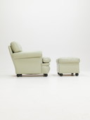 Poltrona Frau 'Dream B' Armchair and Ottoman,Italy,1980s